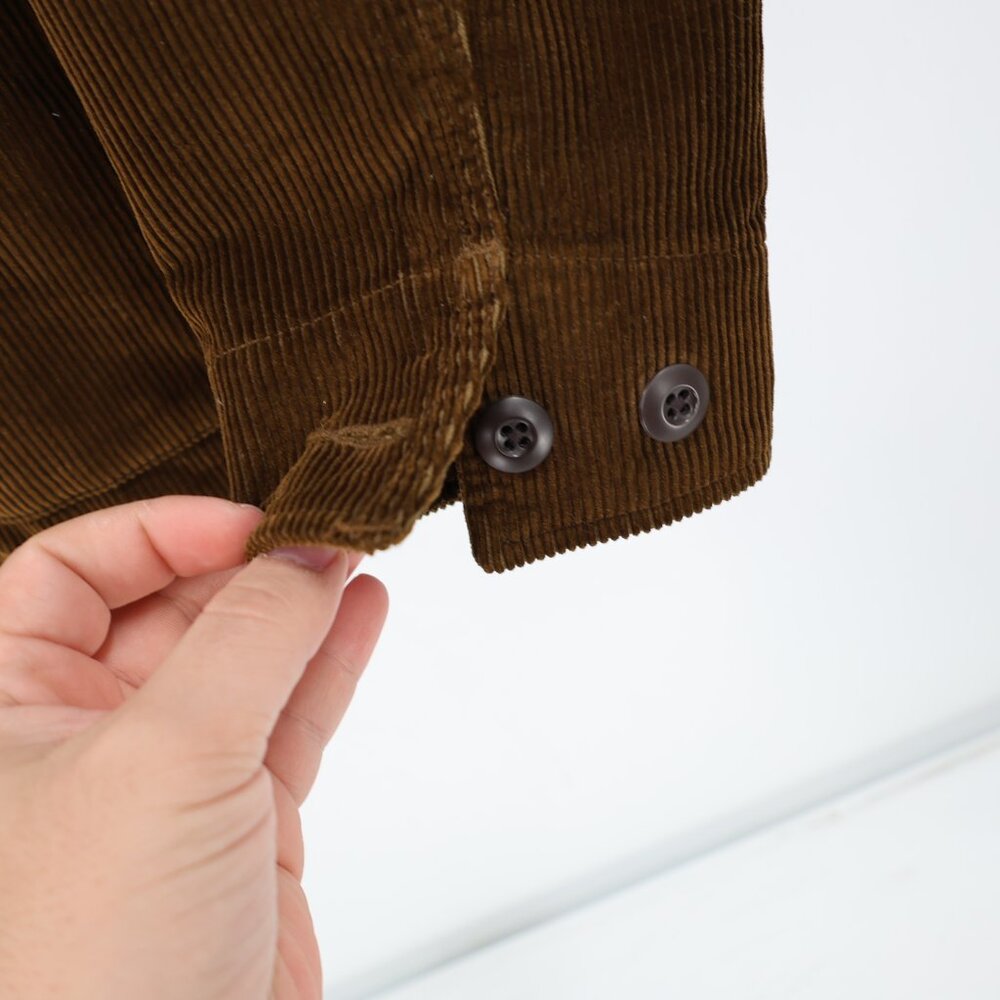Wallace & Barnes Chore Jacket Men’s Medium Corduroy Button Up Pockets Brown - Picture 3 of 13